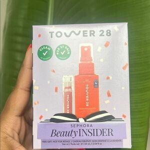 2/$22✨ Tower 28 SOS Daily Rescue Spray + ShineOn Lip Jelly Pistachio Mini Duo